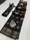 Wow Jacquard Border Small Flower Printed Sarees Wholesale Shop In Surat
